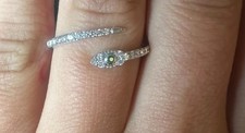 14K White gold 23 round (0.18ctw) Diamond rin...