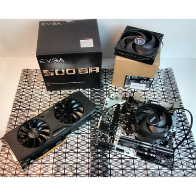 ASRock A320M-HDV +Ryzen 5 2600 + 16GB DDR4 3200MHz + GTX 980 +