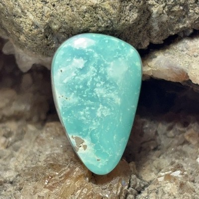 8 Ct Natural, Backed Lone Mountain Turquoise Loose Gemstone
