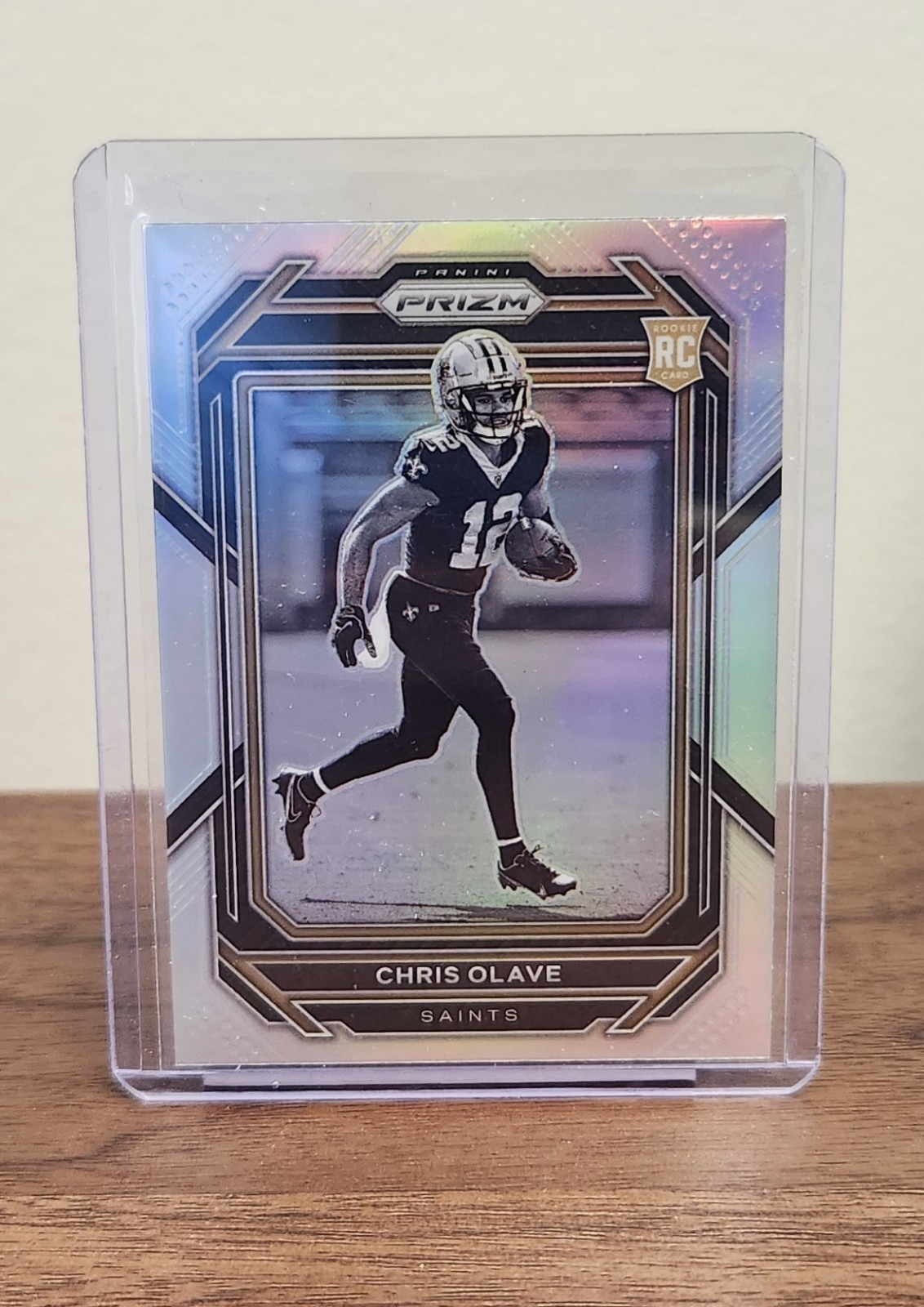 Chris Olave 2022 Panini Prizm #310 Black & White Negative Silver Variation RC SP