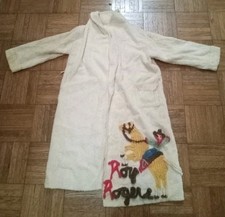 Vintage Roy Rogers Trigger Western Child's Robe Chenille  RARE Great Color