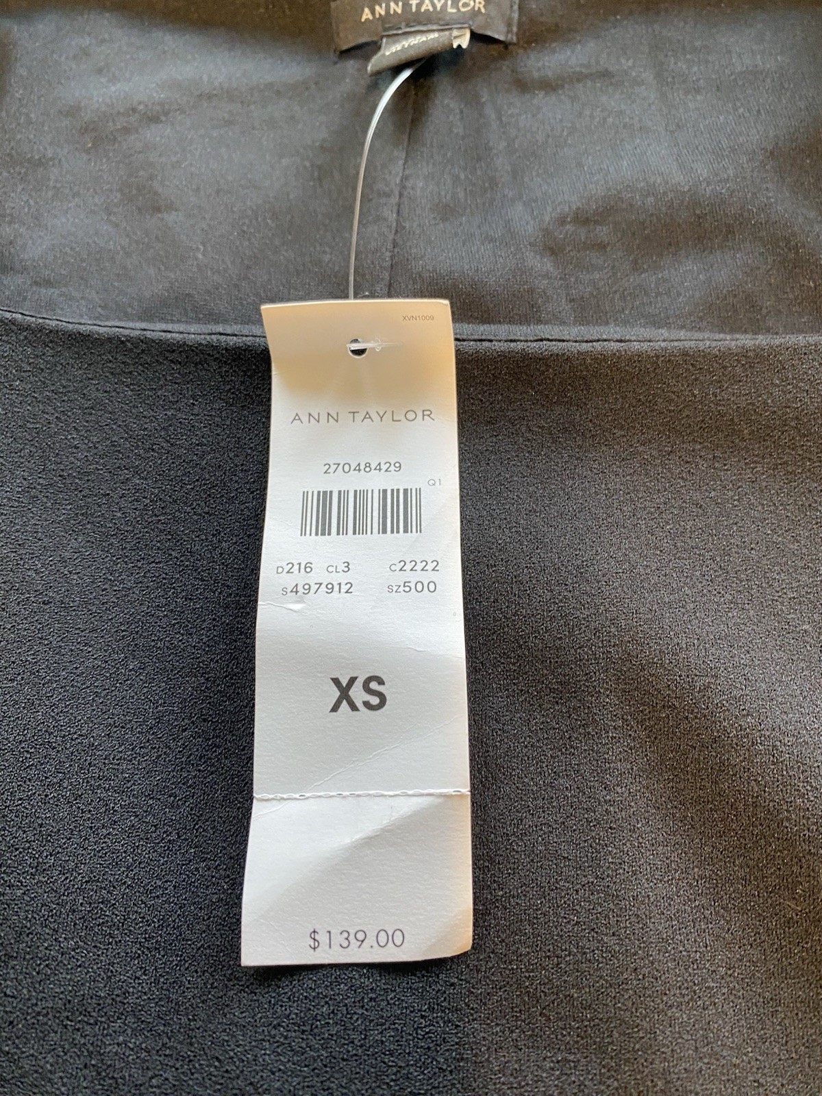 Ann Taylor Black Dress Size 4 NWT Knee Length