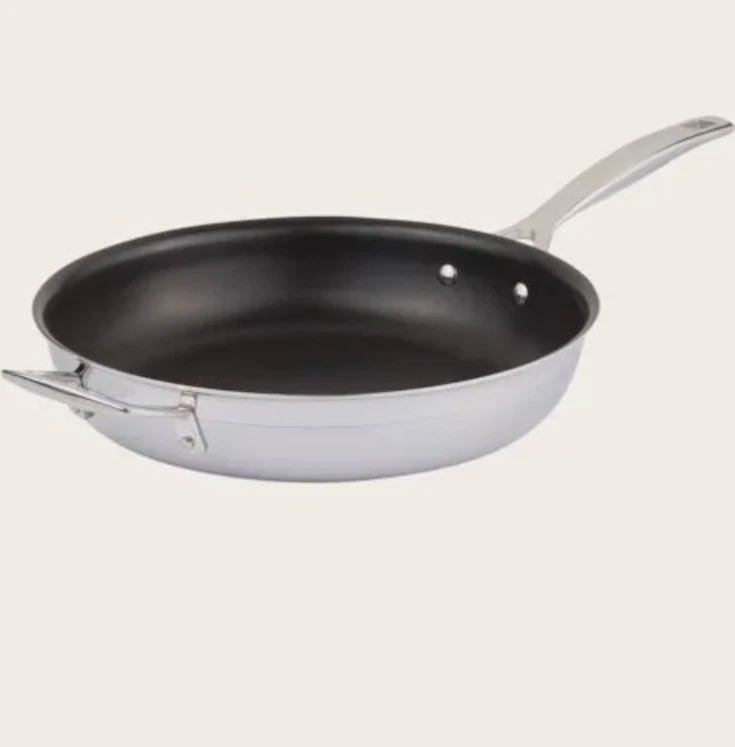 Le Creuset Toughened Non Stick Deep Frying Pan, Black 30cm 12" vgc