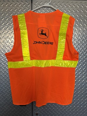 John Deere brand High Visibility Safety Vest Large Vented