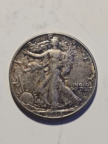 1944 walking liberty half dollar vf