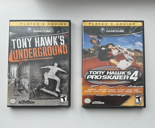 Tony Hawk's Underground & Pro Skater 4 (Nintendo Gamecube, 2003) - CIB, Tested