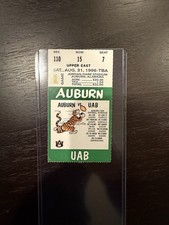 1996  AUBURN Tigers UAB Blazers  Ticket Stub Phil Neel