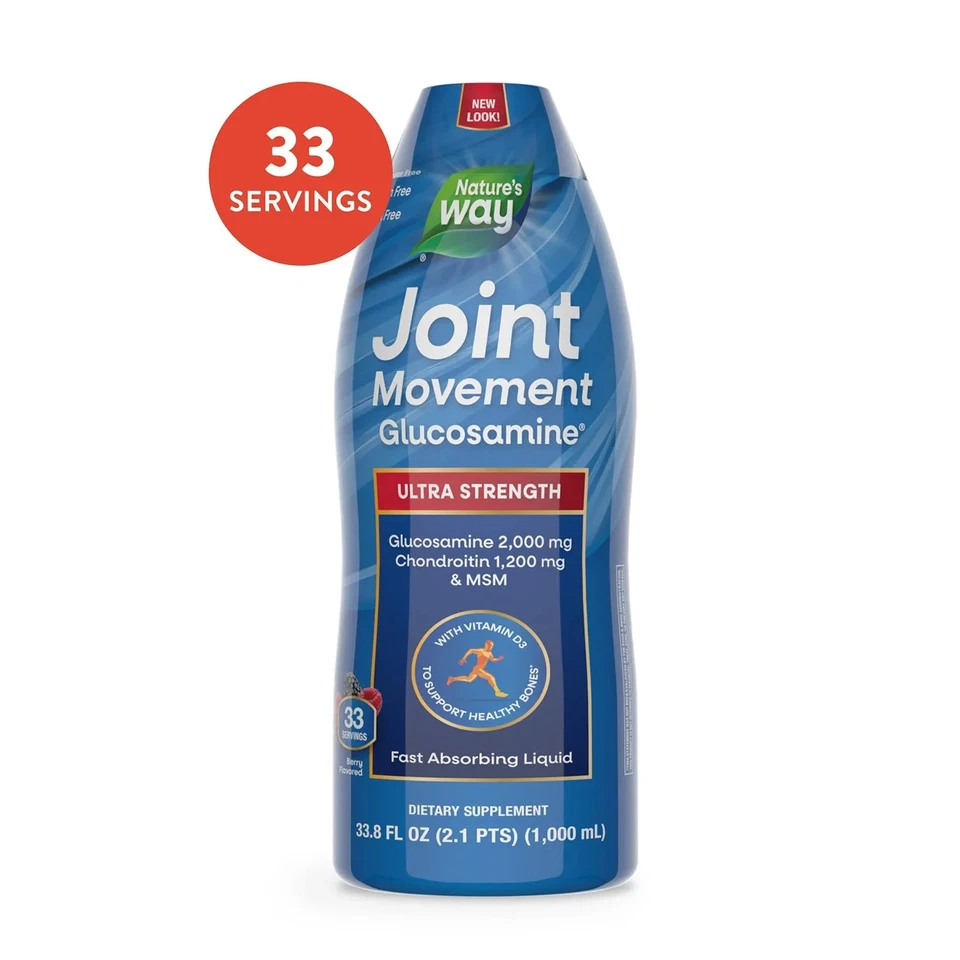 Líquido de glucosamina Nature's Way Joint Movement, 33,8 fl. oz. Foto 2 de 4