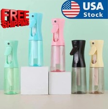 Continuous Mist Hair Spray Bottle Barber Water Sprayer Salon Plant Mister Tools