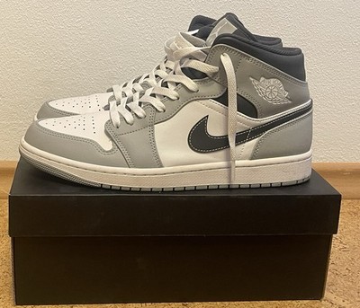 Nike Air Jordan 1 Retro Mid Anthracite Light Smoke Grey EU Gr. 44,5 Neu