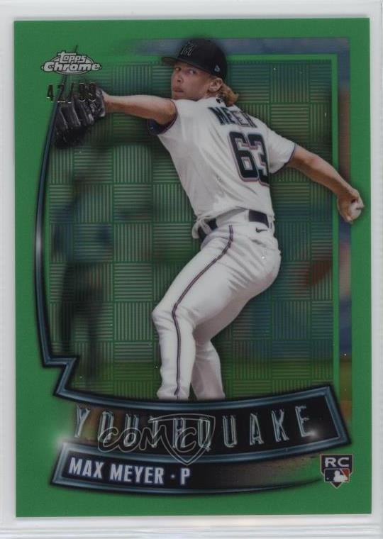 2023 Topps Chrome Youthquake Green Refractor 42/99 Max Meyer #YQ-42 4pn