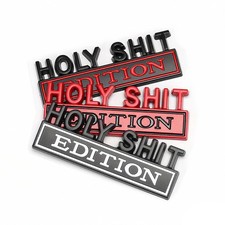 2PCS Car 3D Metal Chrome Emblem Decals Auto Trunk Body Door Badge Stickers Trims