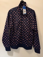 Adidas Women's Firebird Track Jacket Tracksuit Size XS Navy Pink Monogram