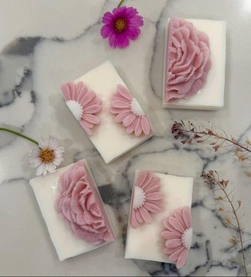 Handmade Organic Goat Milk Soap Natural Floral Soap Bar