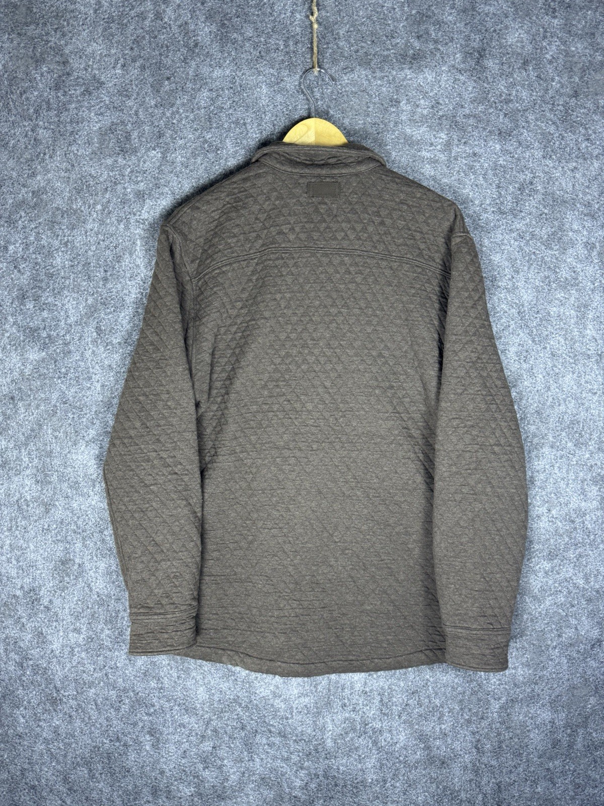 Pendleton Mens Brown Quilted Snap Button Long Sle… - image 9