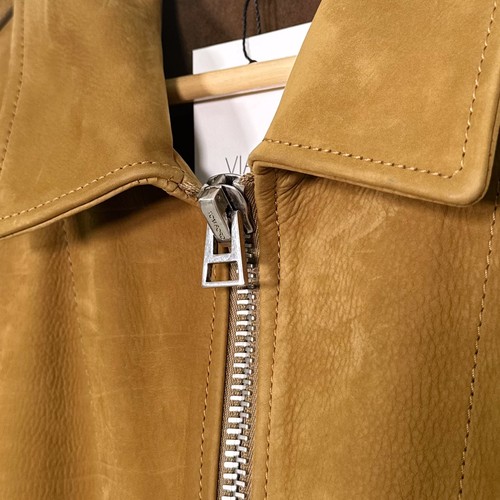 Tom Ford Buffalo Leather Suede Trucker Work Jacket Camel 50 143520448 - Picture 6 of 13