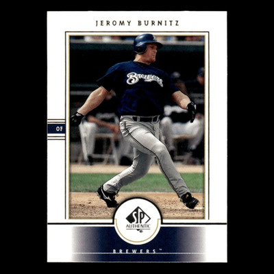 Jeromy Burnitz #49 2000 SP Authentic Milwaukee Brewers Baseball Card MLB NM