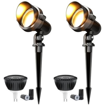 Landscape Lights Outdoor 12v: 10W MR16 Low Voltage LED Landscape Lights 12-24...