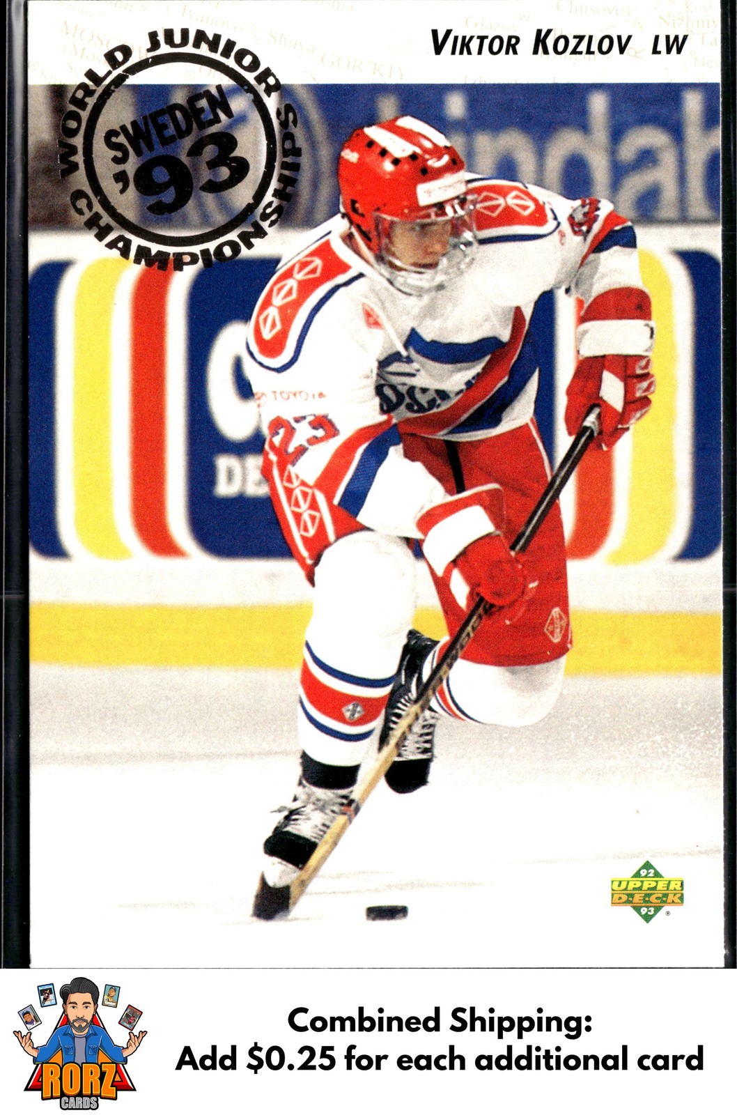 Viktor Kozlov RC 1992-93 Upper Deck #613 Russia