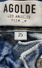Agolde Women's High Rise Slim Straight Jeans Light Blue Wash Sz 25 — photo 3