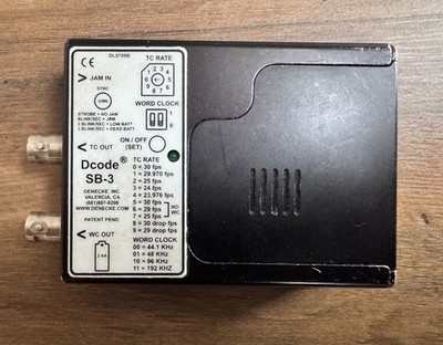 Denecke Dcode SB-3 Syncbox Time-Code Generator (Used)