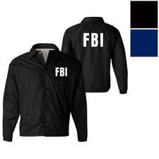 FBI Lightweight Federal Investigator Waterproof Windbreaker REPLICA COSTUME
