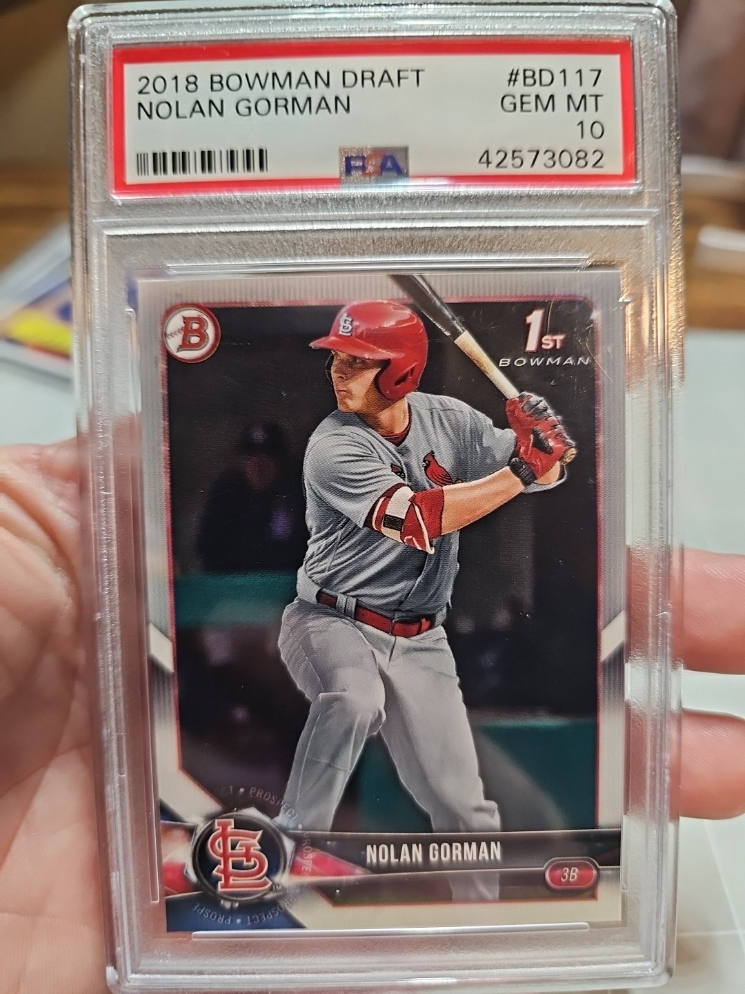 2018 Bowman Draft - Nolan Gorman #BD-117 (RC)