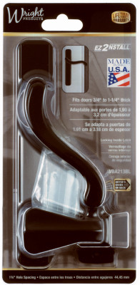 2 Pack BAYFIELD SURFACE LATCH, BLK VBA213BL