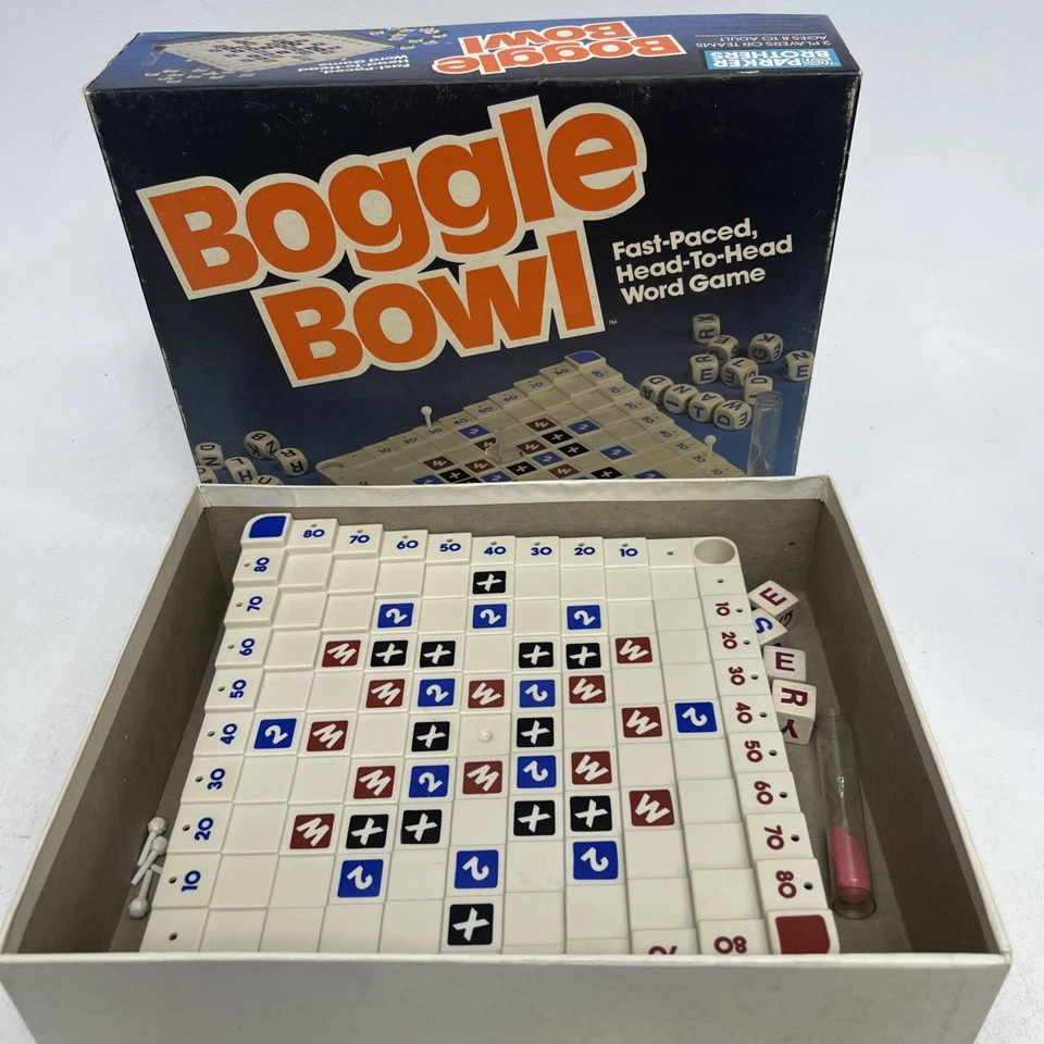 Vintage Parker Brothers 1987 Boggle Bowl Word Game Complete - Image 3 of 4