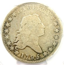 1795 Flowing Hair Half Dollar 50C O-108 Coin - Certified PCGS VG Detail - Rare!