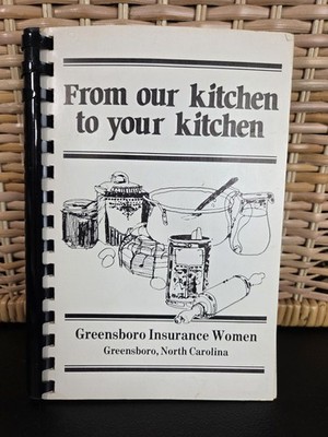 Greensboro Insurance Women Cookbook Greensboro, North Carolina 1980s Spiral 
