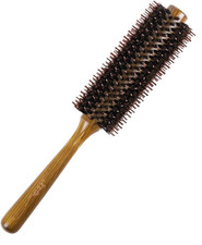 Vista round Hair Brush Boar Bristle Wooden Hair Brush for Women Blow Drying