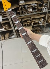JB Bass Yellow 20fret Rosewood flame maple Electric Bass Neck White block Inlay