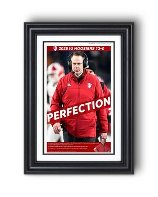 2025 Indiana Hoosiers 12-0 Perfect Season Newspaper   IndyStar  Perfection  Fron