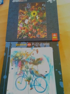 3D Puzzle - 48x68 cm + Designer Puzzle 56x56 cm, á 1000 Teile