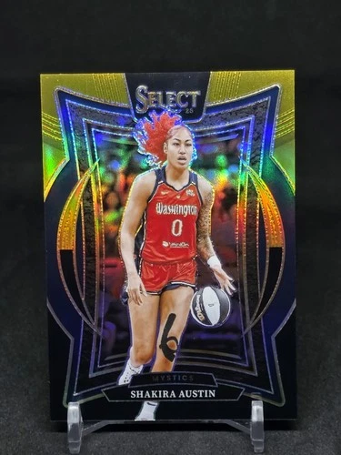 2025 Select WNBA Shakira Austin Black Gold Prizm #'d 2/5 SSP