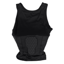 Herren Rippen Schutz Gepolsterte Weste Kompression Hemd Training Weste mit 7175