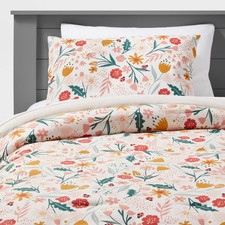 Twin Garden Floral Kids' Comforter Set - Pillowfort: Girls Bedding, Twin Size,