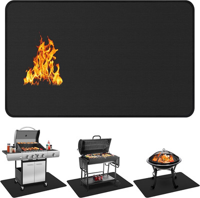 48 X 30 Inch Under Grill Mat - Double-Sided Fireproof & Waterproof