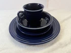 Fiestaware Homer Laughlin Cobalt  4 Piece Place Setting Fiesta Stoneware -