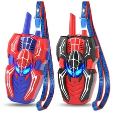Walkie Talkies for Kids, Spider Toys 2 Pack Outdoor 2 Way Radio Toy Gifts Cam...
