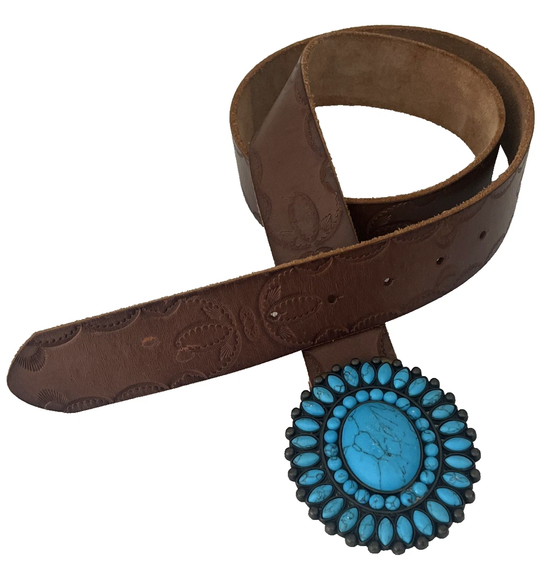 Lucky brand Aztec western leather belt women size large Lucky Brand Women main image 4