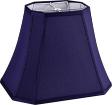 Lamp Shade Square Cut Corner for Table Lamp and Floor 8 14 11in-1pcs Blue