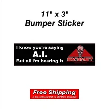 SKYNET AI Bumper Sticker