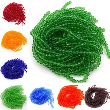 Faceted Crystal Glass Rondelle Beads Spacer Jewelry DIY 2 3 4 6 8mm Loose