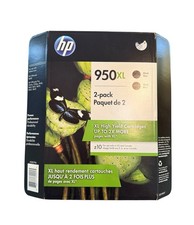 Genuine HP 950XL Ink Cartridges Officejet Pro Printers Black 2 Pack EXP Sep 2018