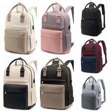 Large Capacity Laptop Bag for 16 inch with USB Port Waterproof Oxford Cloth