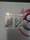 Charizard Mewtwo VSTAR Full Art Pair PSA 10 Gem Mint #212 #221