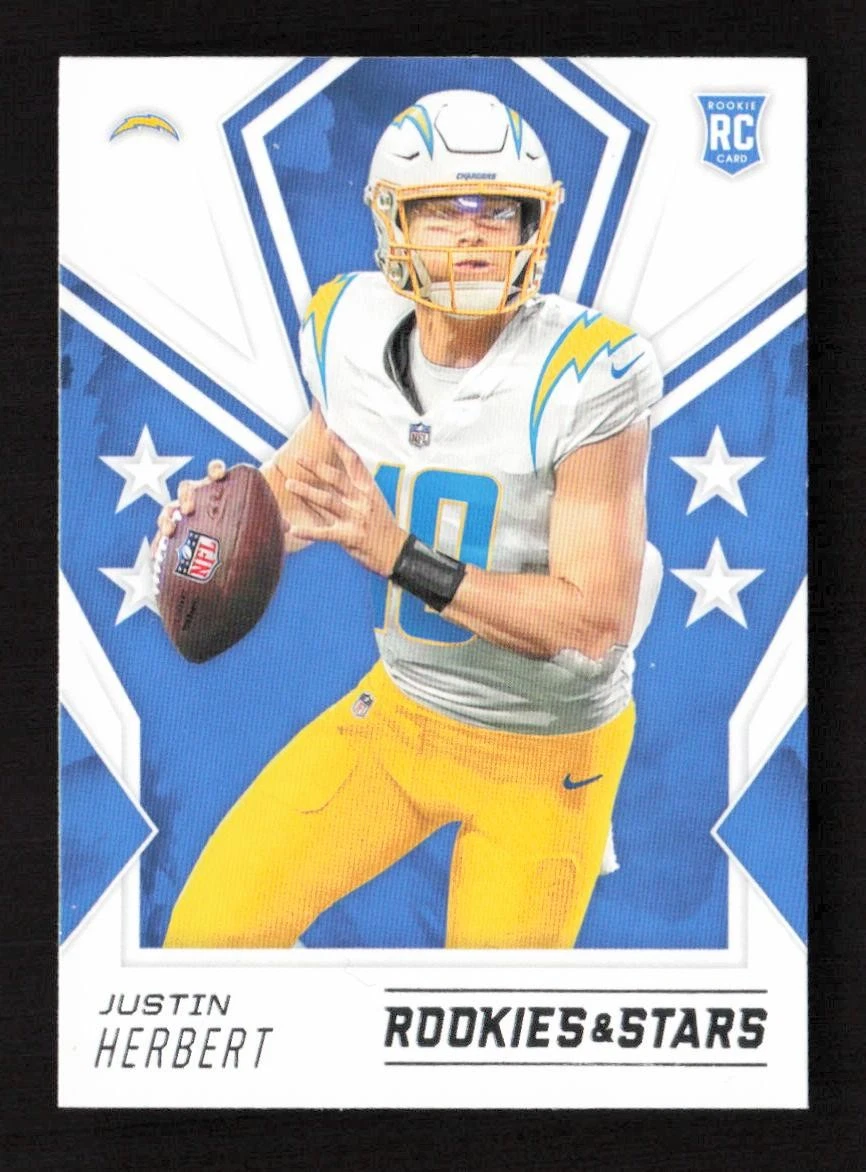 Justin Herbert 2020 Panini Rookies & Stars #103 Rookie Los Angeles Chargers RC