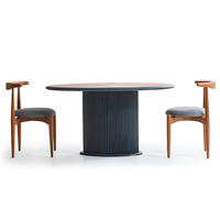 Moderne Essgruppe Komplette Esszimmer Esstisch StüHle 3Tlg Braun